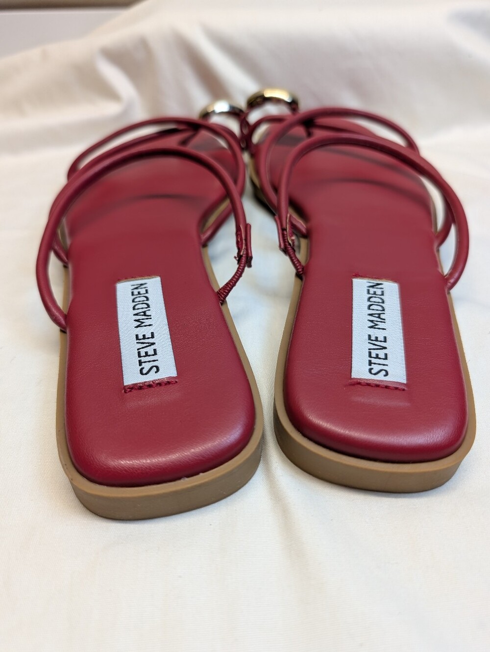 Steve Madden Anniston Red Sandal Size 9 NEW - Picture 5 of 7